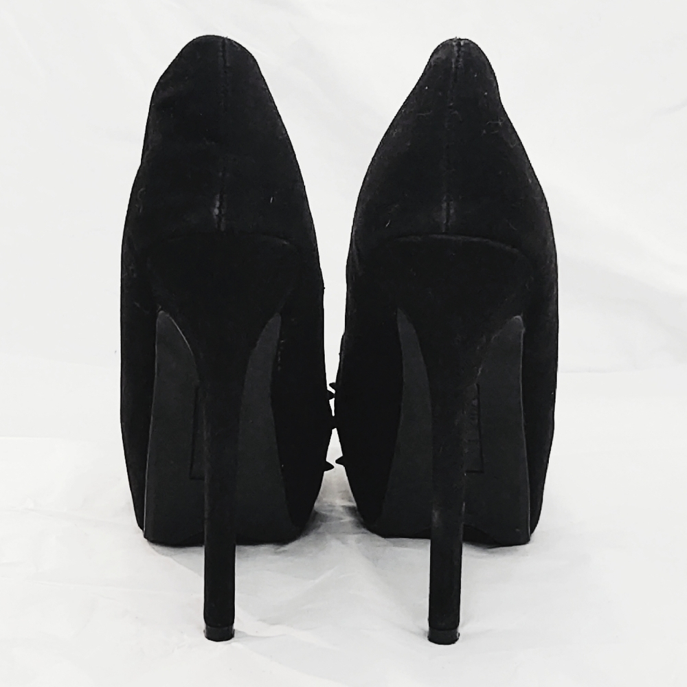 Vintage Y2K Killer Black Spike Platform 6" Heels - Picture 4 of 8